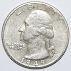 1949 D Washington Quarter AU (K303)