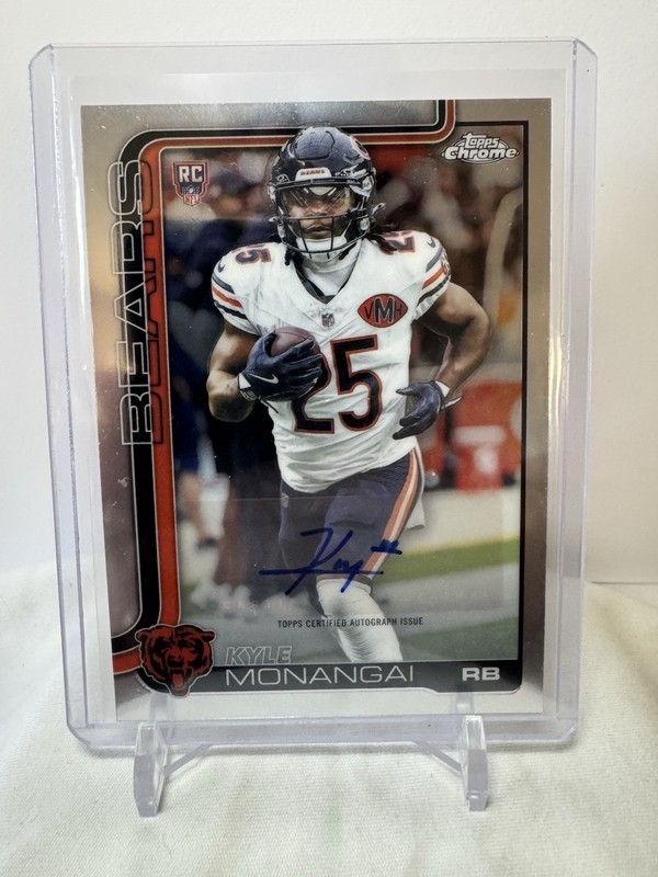 Kyle Monangai 2025 Topps Chrome Auto