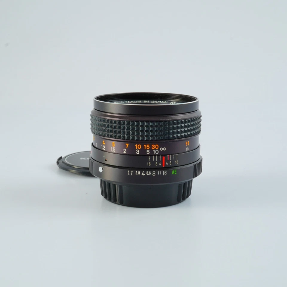 EXCELENTE lente Konica HEXANON AR 50 mm F/1,7 Prime