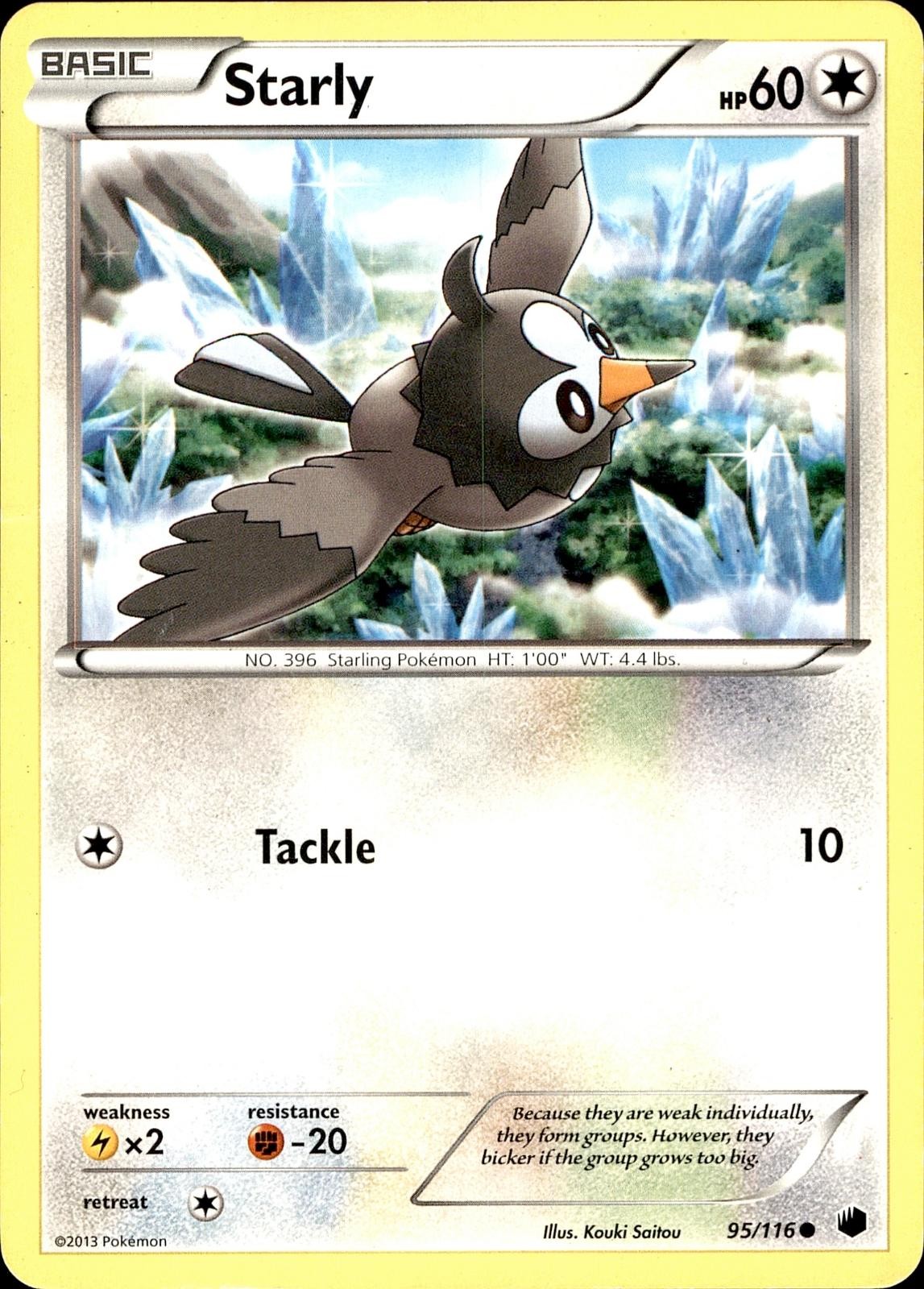POKEMON STARLY 95 PLASMA FREEZE 116 COMMON LP