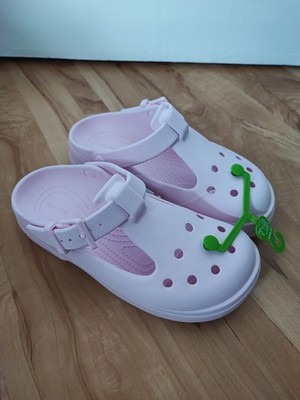 Crocs Classic Mary Jane Clog Damen Sandalen Slippers Pink Milk 36-37 / M4/W6