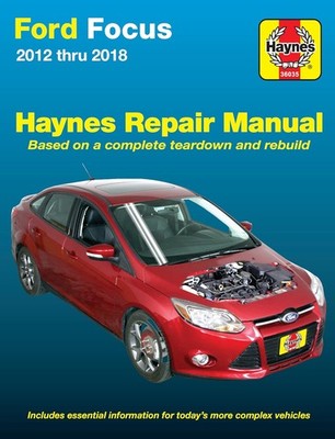 Shop Manual Ford Focus 2012 Thru 2014 Does Not Include Electric Service Repair