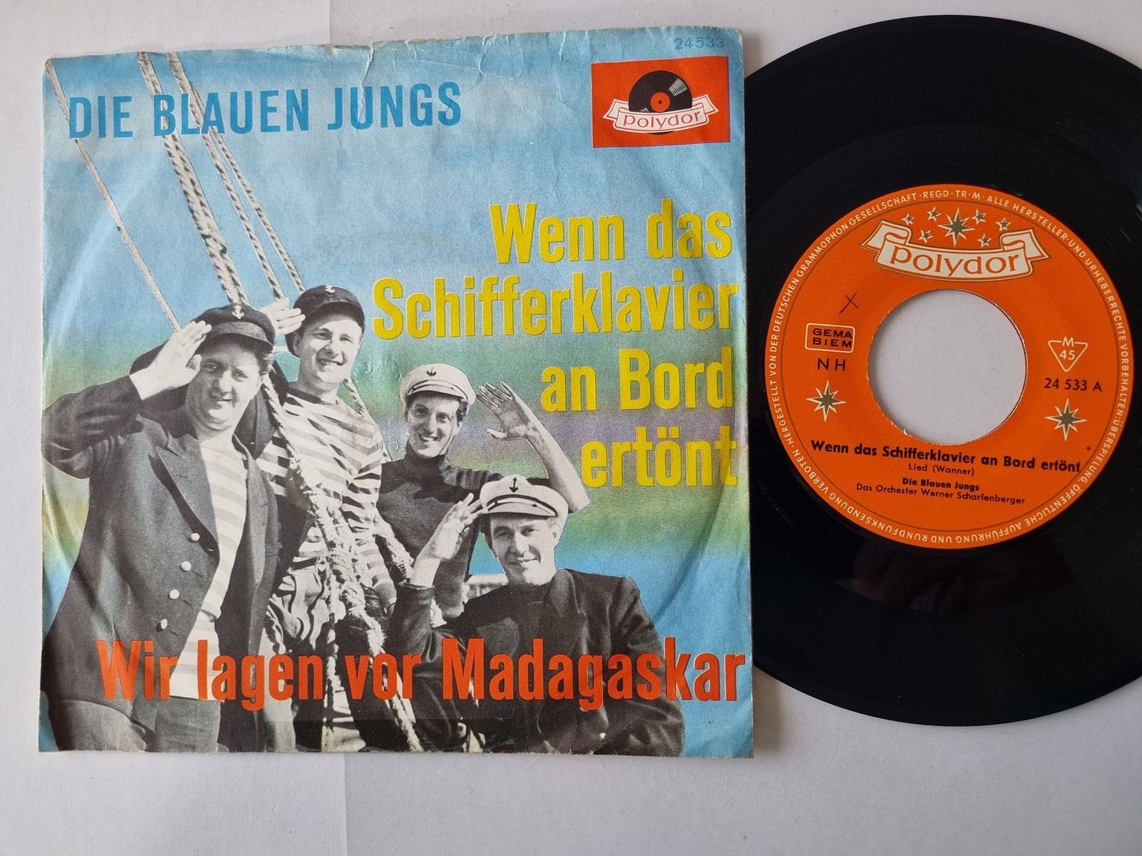 Die Blauen Jungs - Wenn das Schifferklavier an Bord ertönt 7'' Vinyl Germany
