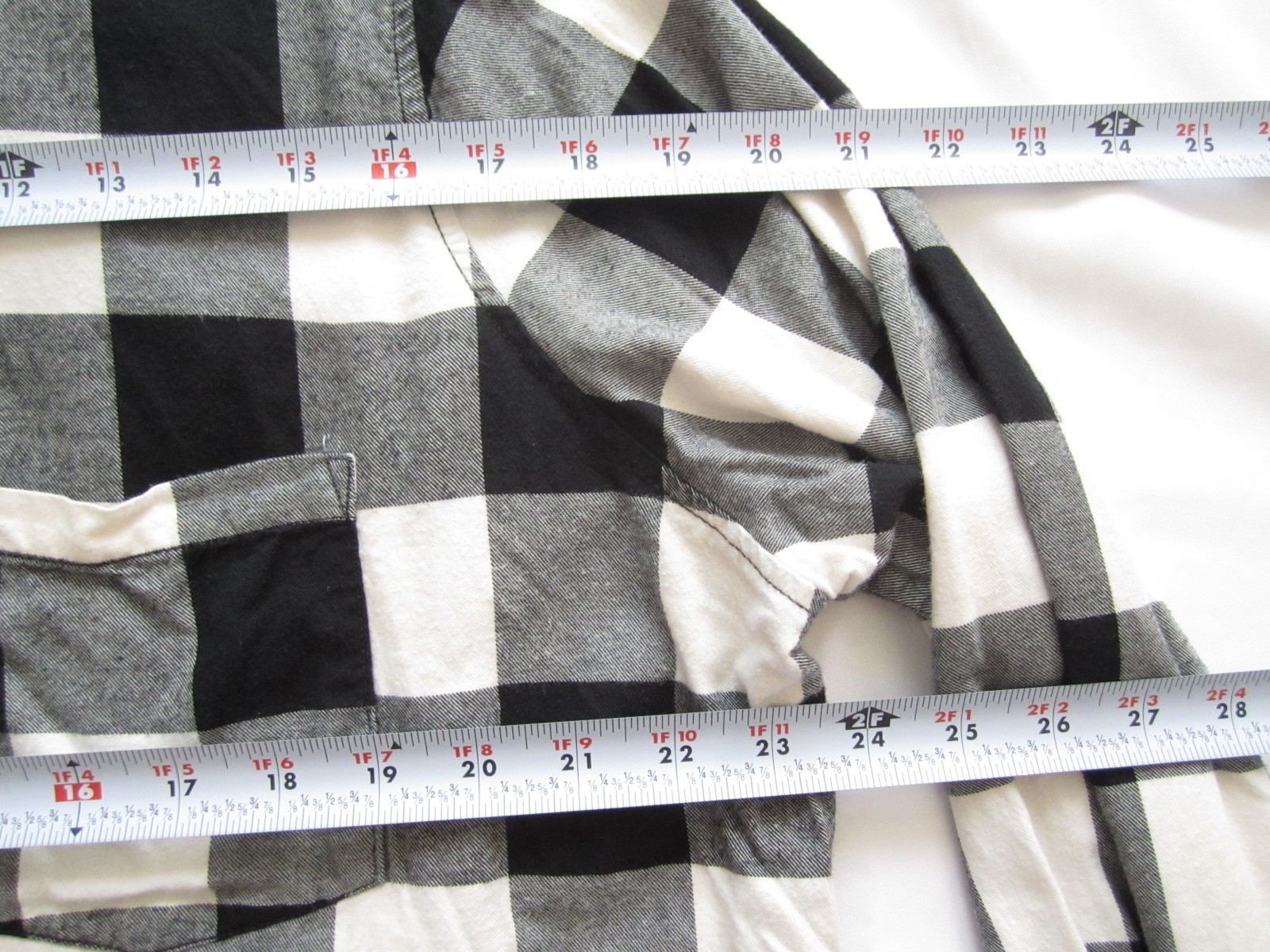 Men Universal Thread Plaid Button Cotton/Rayon Lo… - image 5