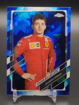2021 Topps Chrome Formula 1 F1 Portrait SAPPHIRE #11 Charles Leclerc MINT