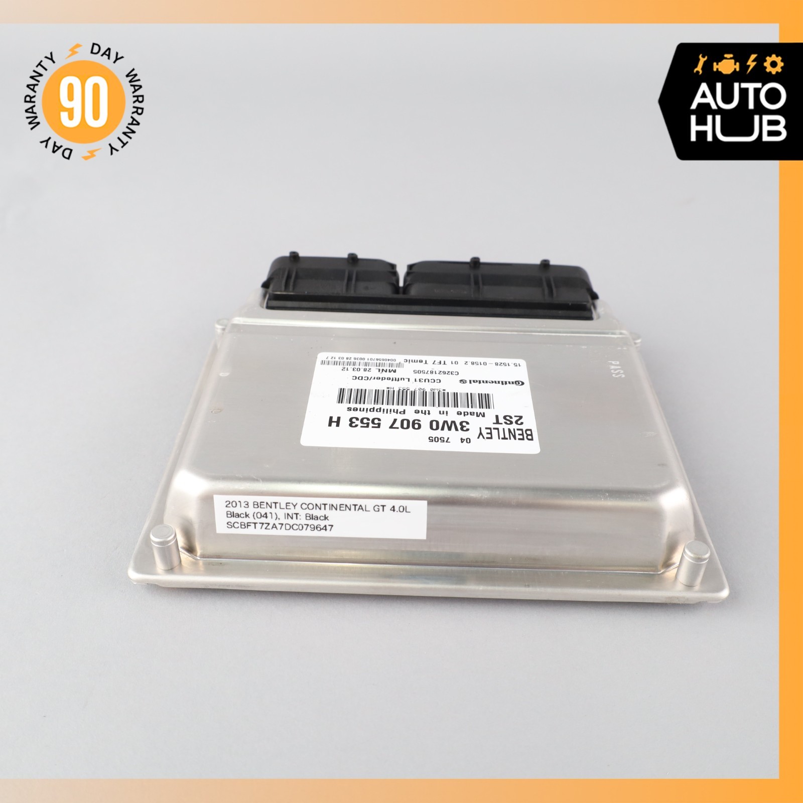 12-17 Bentley Continental GT Coupe Air Suspension Control Module 3W0907553H OEM