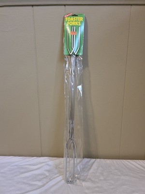 Vintage Coghlans Toaster Forks Camping 1988 New Old Stock Sealed 20'' Chrome Plat