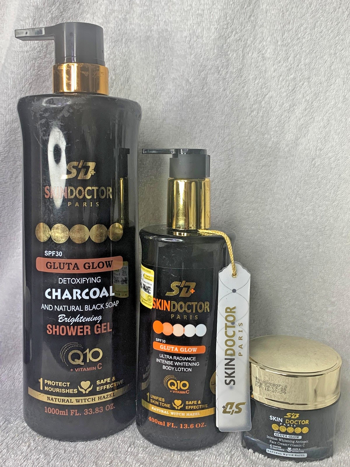 Gluta Glow soin corporel quotidien pour illuminer la peau et estomper les taches solaires