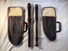 Recorder Instrument Lot w/Case Dolmetsch Dolonite Tenor Treble BS.3499 12H26