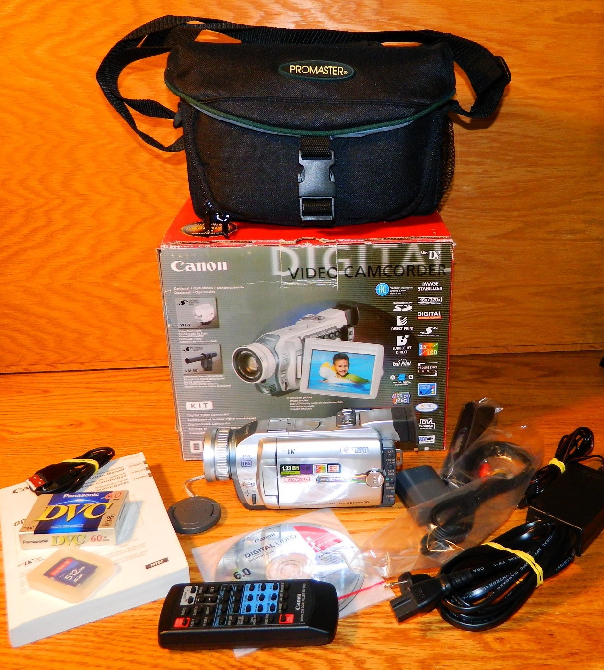 Canon 3.5" LCD Optura 20 Digital Video Camcorder 16x Optical