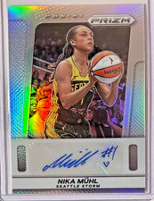 2025 PANINI WNBA PRIZM SILVER HOLO AUTO NIKA MUHA PORTLAND FIRE / STORM