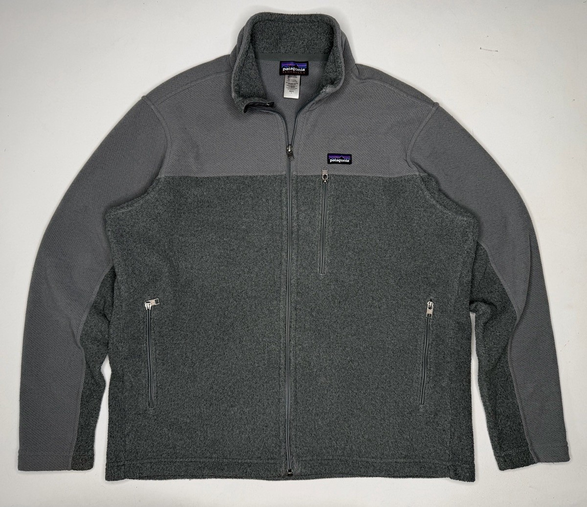 Patagonia Simple Synchilla Jacket Full Zip Fleece 25096 Gray | L 