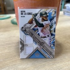 2022 Panini Diamond Kings - Dk Materials Bryan De La Cruz #DKM-BDLC (MEM, RC)