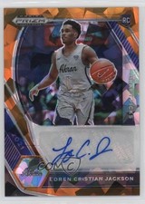 2021 Panini Prizm Draft Picks Orange Ice Loren Cristian Jackson #DP-LCJ Auto 2s2