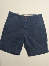 ralph lauren polo navy blue chino shorts, stretch classic fit, men's 34 1339