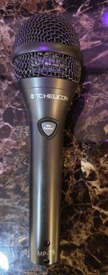 TC-Helicon MP-75 Dynamic Vocal Microphone w/ Mic Control Button & Carry Case
