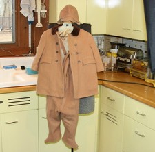 Kid's Jacket Pants  Hat Set Vintage Toddler Children's Child's Winter Coat