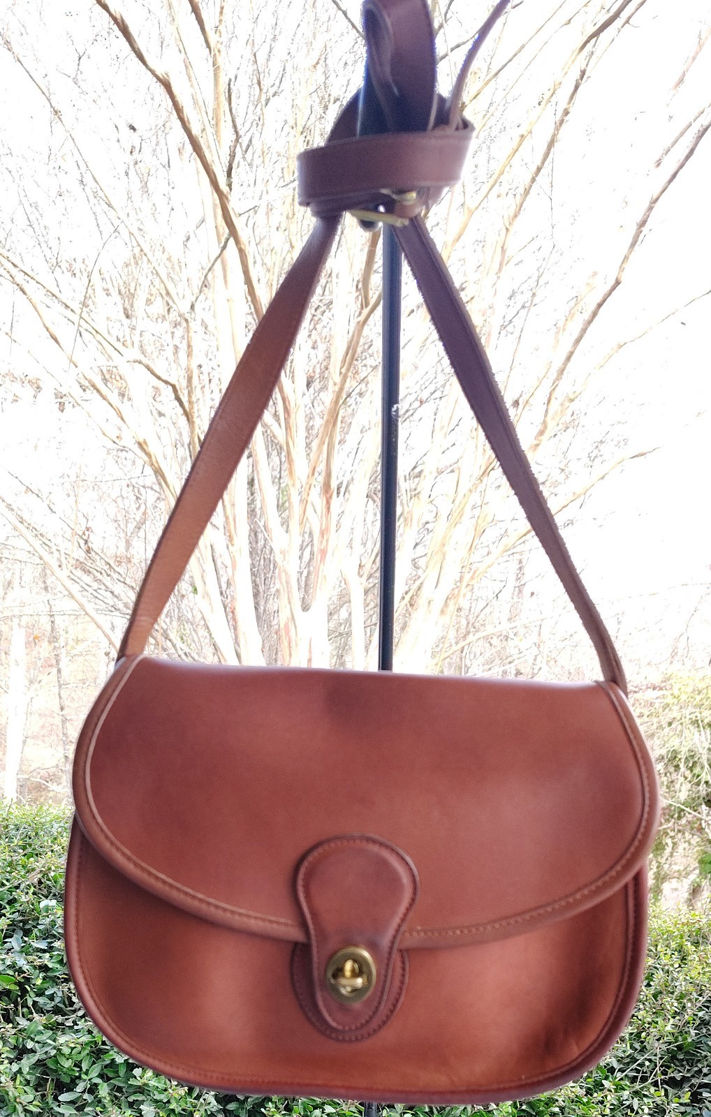 Coach SMALL Vintage 9954 Prairie Cognac Leather C… - image 1