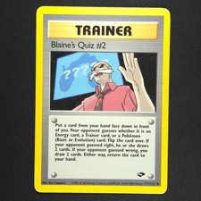 Blaine's Quiz #2  111/132 - Gym Challenge - Pokemon Card on eBay