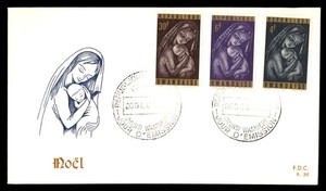 Mayfairstamps Rwanda FDC Mary and Jesus Painting Noel First Day Cover aaz_69927