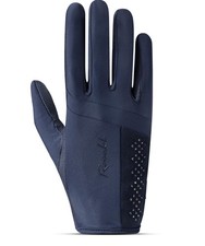 Roeckl Riding Gloves Lillinoe Women's Festive Blue with Swarovski Stones