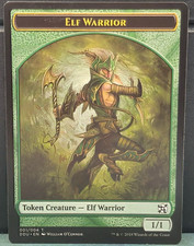 Elf Warrior Token 001/004 Duel Decks Elves vs Inventors Near Mint Card Game MTG