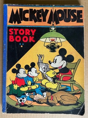 Mickey Mouse Story Book. Disney 1931. 1st ed. EARLY DISNEY! 62 pp. Flip Book too