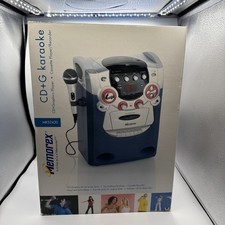 MEMOREX  CD Graphics Player Karaoke Machine w/ Cassette Player One Mic OnlyNew