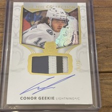 2024-25 UPPER DECK THE CUP NHL COLLECTION CONOR GEEKIE RC 14/25 Jersey #