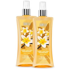 Body Fantasies Signature Fragrance Body Spray, Vanilla, 8 Fl Oz Pack of 2 