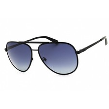 Guess Men's Sunglasses Aviator Matte Black Metal Full Rim Frame GU00209 02D