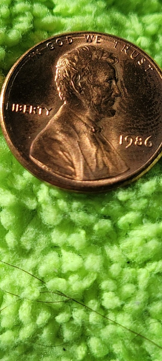1986 D Lincoln Penny With Multiple Errors, Weighs 2.5g | eBay