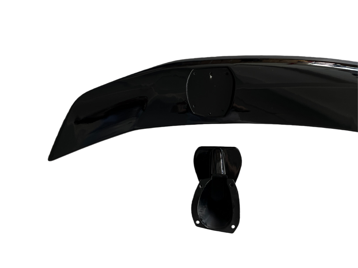 Gloss Black Rear Trunk Spoiler Lip Roof Tail Wing For Maserati GranTurismo
