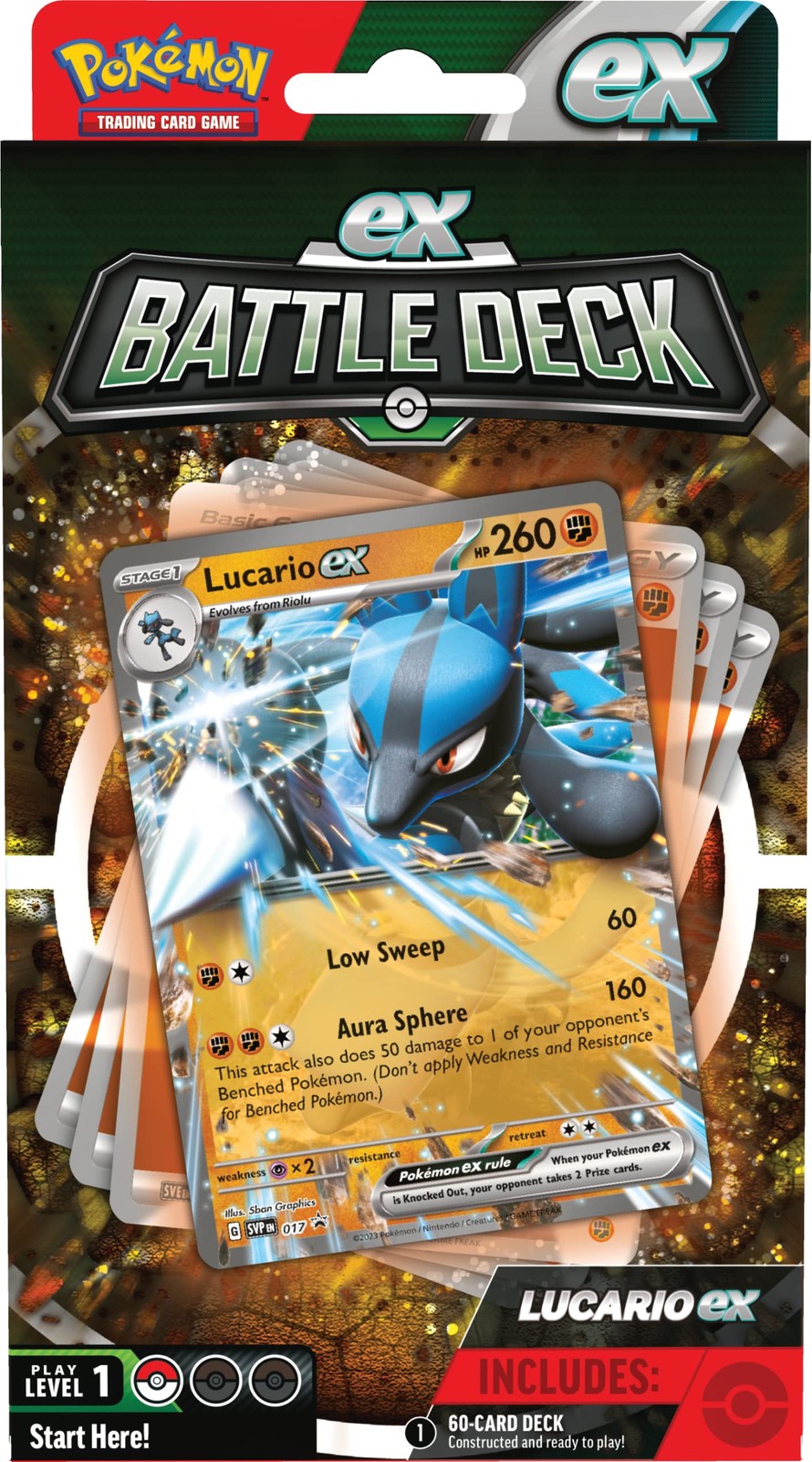 Pokmon Trading Card Game - Ex Battle Decks Lucario oder Ampharos 6290₽