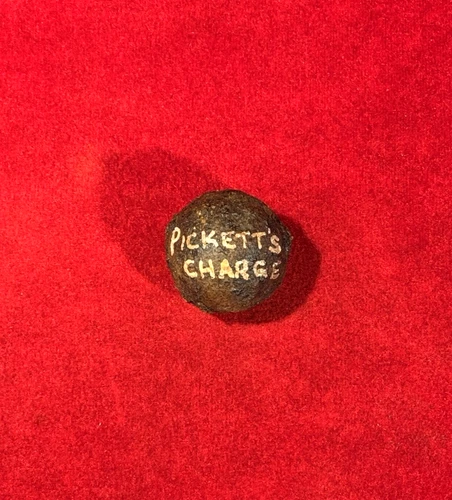SCARCE CIVIL WAR GRAPE SHOT / FOUND GETTYSBURG PICKETT'S CHARGE
