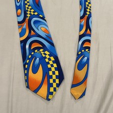 Rush Limbaugh No Boundaries Collection Geometic Design Silk Tie Made in USA