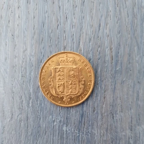 1877 Victoria Gold Half Sovereign — photo from the most recent tracked eBay sale