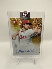 2022 Topps Pristine  Topps Certified Autograph Issue Aaron Nola Gold /50