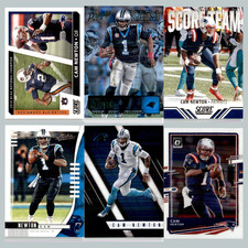 Cam Newton Lot 6 Football Cards 2021 Score Collegiate Champions Set Collection
