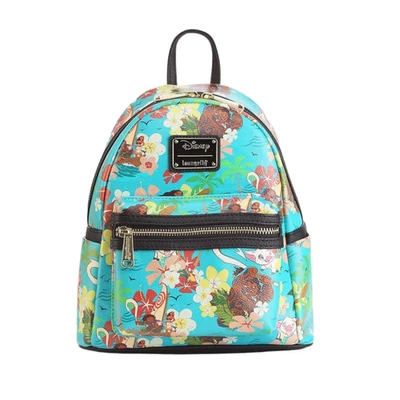 Sac à dos floral AOP Vaiana LOUNGEFLY - Photo 1/3