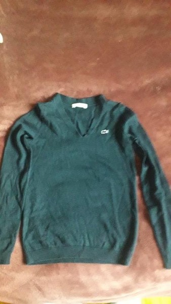 Women Lacoste Sweater Black Wool XS