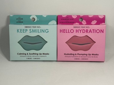 Lot of 10 Lip Masks Hyaluronic Acid Lavender Hydrating Plumping NEW Aloe
