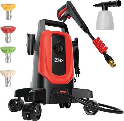 #ad MZK 4800PSI Pressure Washer with 4 Quick Connect Nozzles Foam Cannon for Easy R $222.99