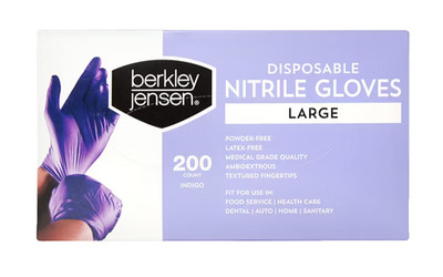 Nitrile Gloves Large 200 Ct Disposable Gloves Powder Free Latex Free Food Safe