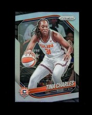 2025 Prizm WNBA SILVER REFRACTOR SP TINA CHARLES! Connecticut SUN
