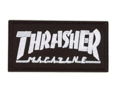 Thrasher Magazine Embroidered Patch Iron On Sew On Skateboarding Punk Goth