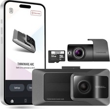 THINKWARE ARC Dual WiFi Dash Cam w/Smart Driving Alert System ...