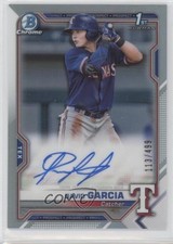 2021 Bowman Chrome Prospect Refractor 113/499 David Garcia #CPA-DGA Auto 09wc