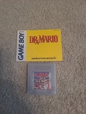 Nintendo Gameboy Dr Mario Game Cartridge With Ins Book MS000445