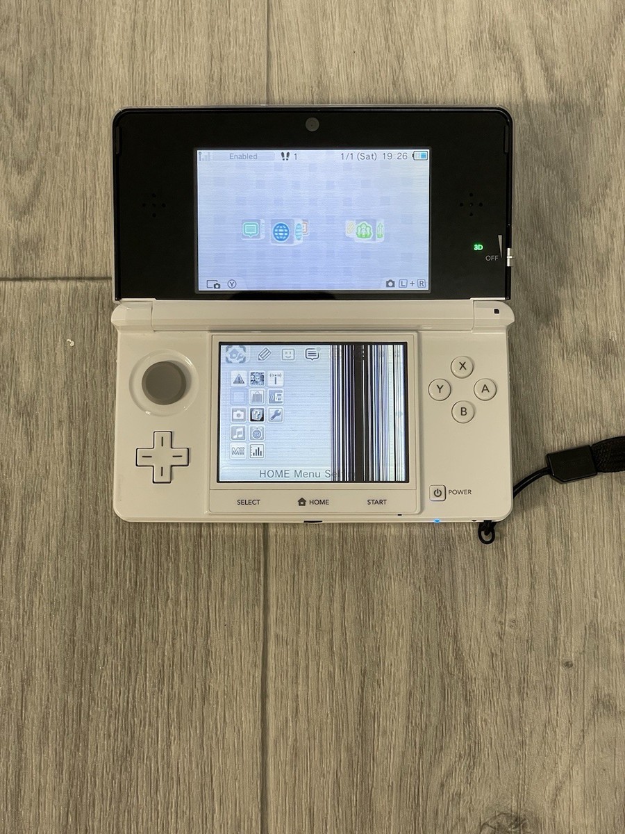Nintendo 3DS White For Parts Read Description | eBay